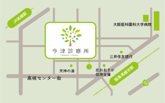 今津診療所イラストマップ
