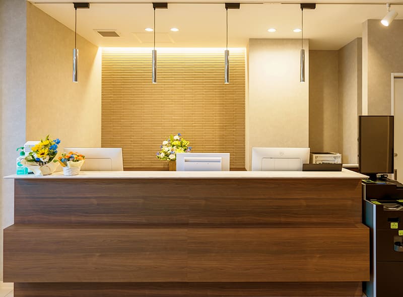 今津診療所受付カウンター