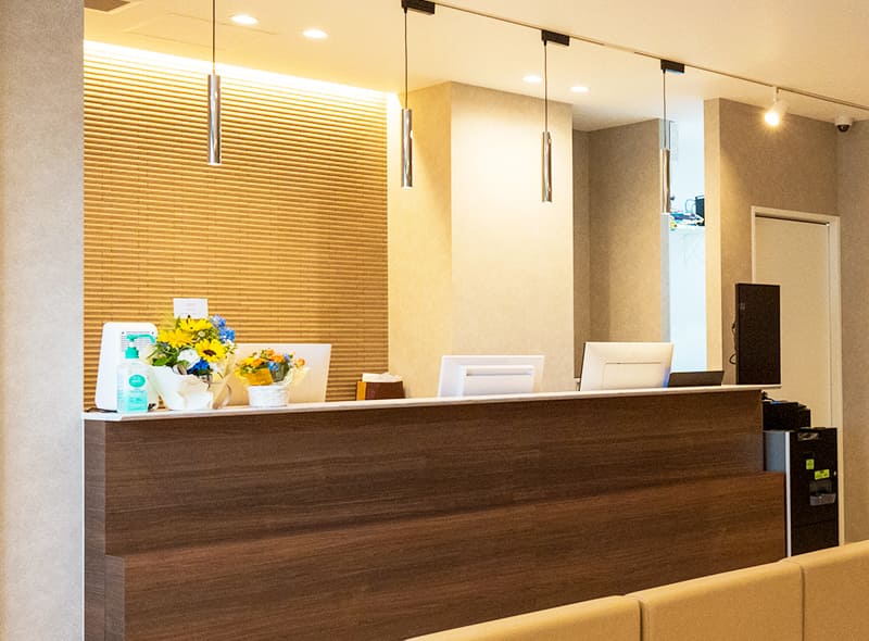 今津診療所受付カウンター