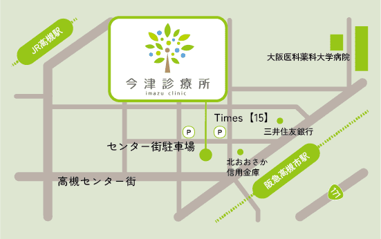 今津診療所コインパーキングマップ