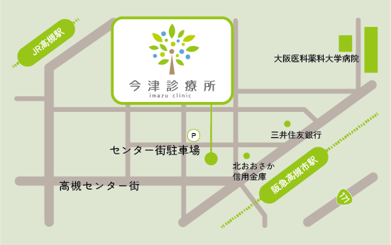 今津診療所コインパーキングマップ